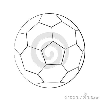 Flat sport ball on black background Stock Photo